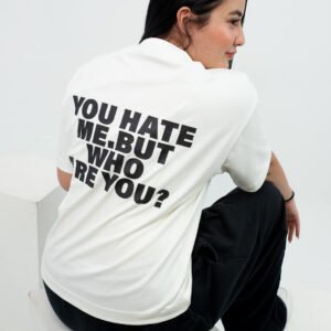 تيشرت ابيض-Oversized T-Shirt