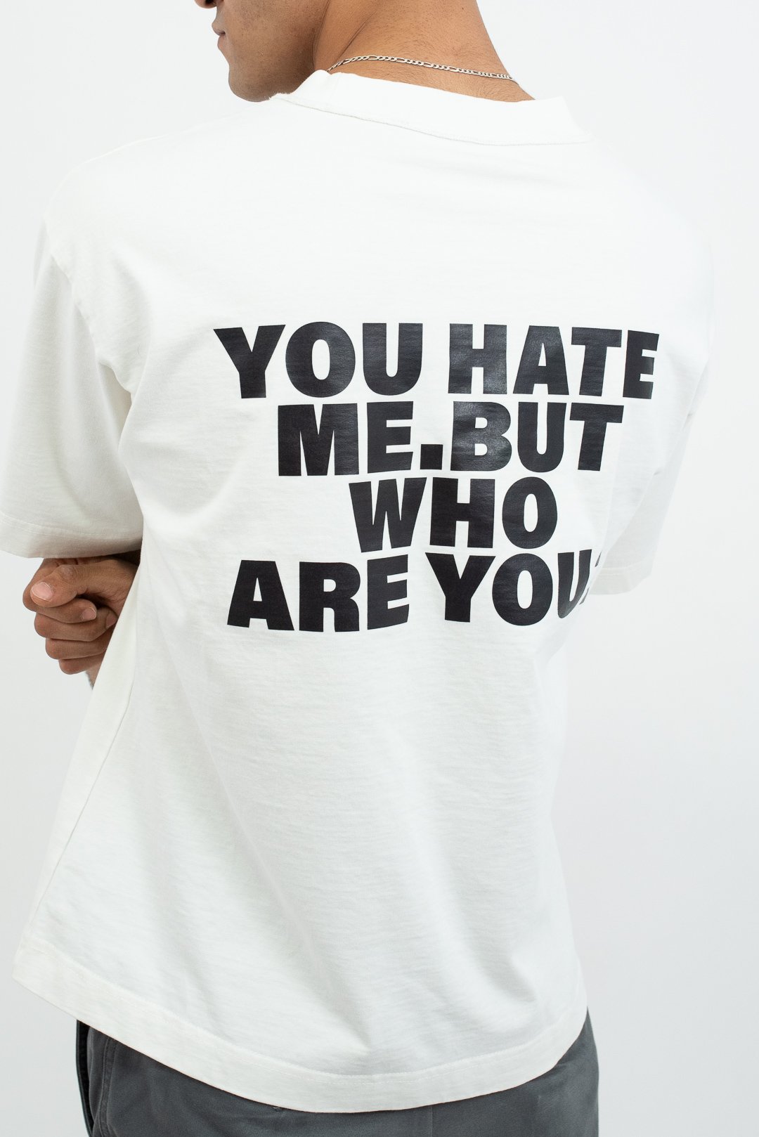 You Hate Me But Who Are You Box Fit T-Shirt - Image 3