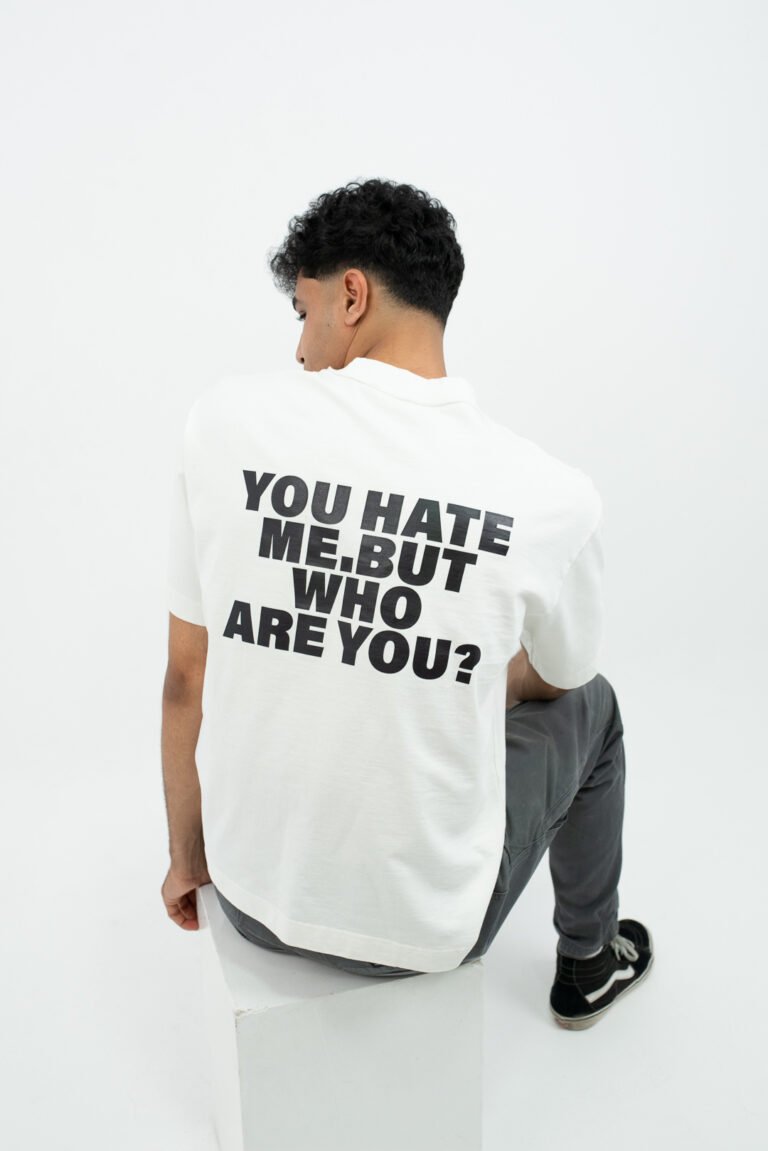 تيشرت ابيض رجالي- Box Fit T-Shirt
