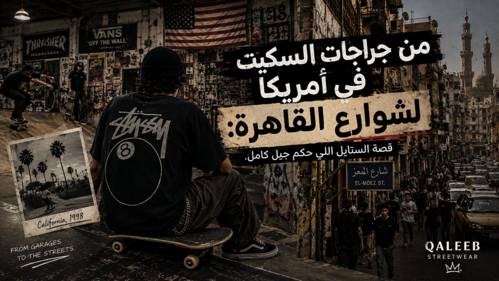 من جراجات السكيت في أمريكا لشوارع القاهرة: قصة الستايل اللي حكم جيل كامل.